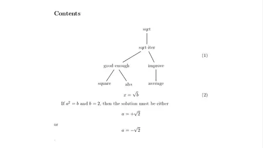 PDF view of above tex file