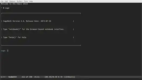 Odd spacing of Emacs output