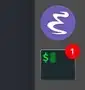 mac dock badge on ringing a bell