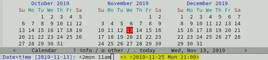 date selection example