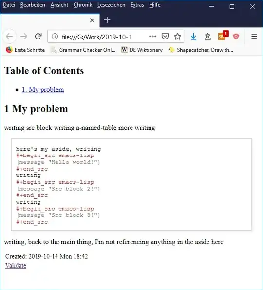 Exporting the org source block code