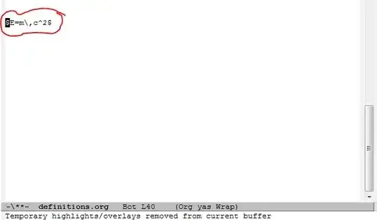 Where the cursor was in the original line was