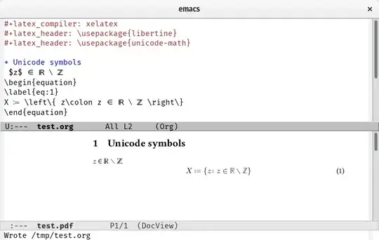 org-mode compiling latex documents with unicode symbols
