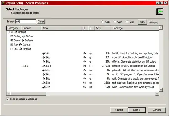 installing Cygwin with diffutils