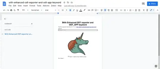 With ox-odt-9.5.3.436 and with #+ODT_APP: docx