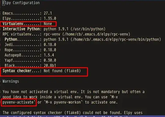 elpy without virtual environment activated