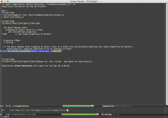 re-builder matching the desired regex