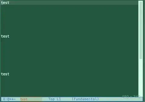 emacs behaviour