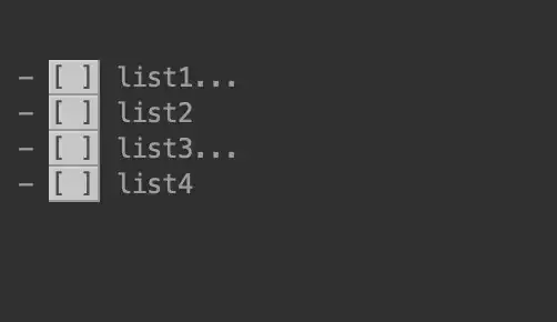 Collapsed list