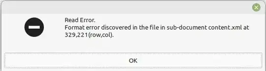 error message
