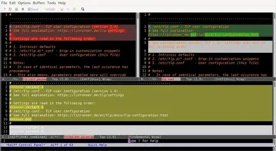 Ediff using pacfiles