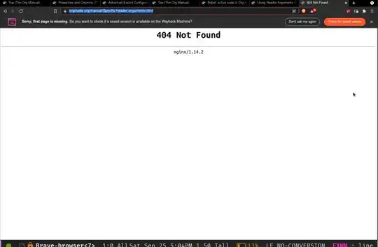 The orgmode manual for header options is down