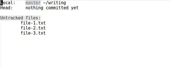 Magit status buffer for newly created repository