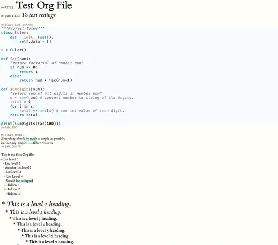 I want to make normal text font match level3+ heading size so it would look the same size as the font for the code block.