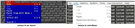 Comparison of Text-mode menus with GTK menus