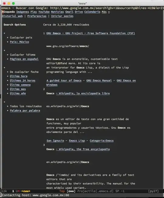 Screenshot of eww window with better contrast
