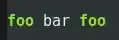 foo highlighted correctly