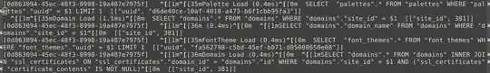 screenshot of buffer with raw escape codes