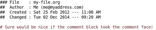 comment block
