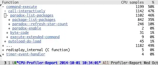 Profiler screenshot