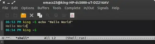 When I press the up button in Shell Emacs