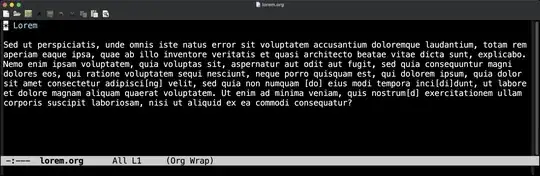 Result of using (add-hook 'org-mode-hook 'visual-line-mode)