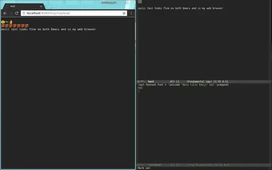 screenshot with an example