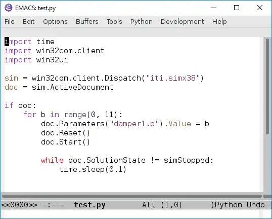 Python test file with customized face for <code>while</code>.