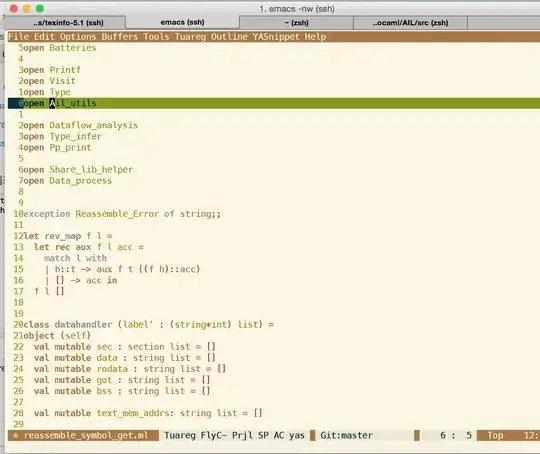 Screenshof emacs showing the menu bar with entries like "File", "Edit", "Options", "Buffers" etc.