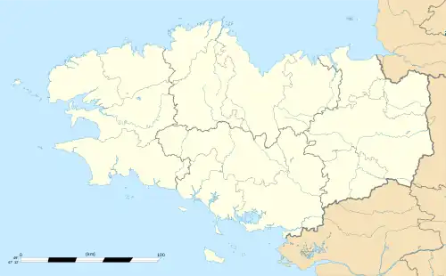 Plumelec is located in Brittany
