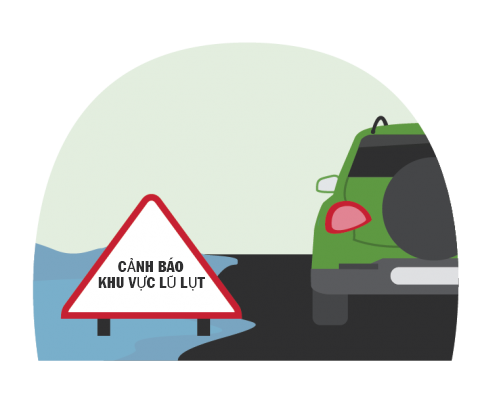Hình minh họa Khu vực cảnh báo lũ lụt