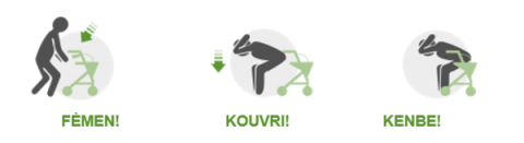 lage, kouvri, kenbe