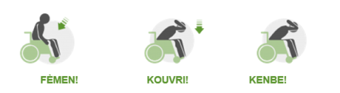 lage, kouvri, kenbe