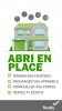 A house with a green roof with the text Shelter in Place.