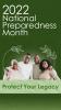 2022 National Preparedness Month Protect Your Legacy